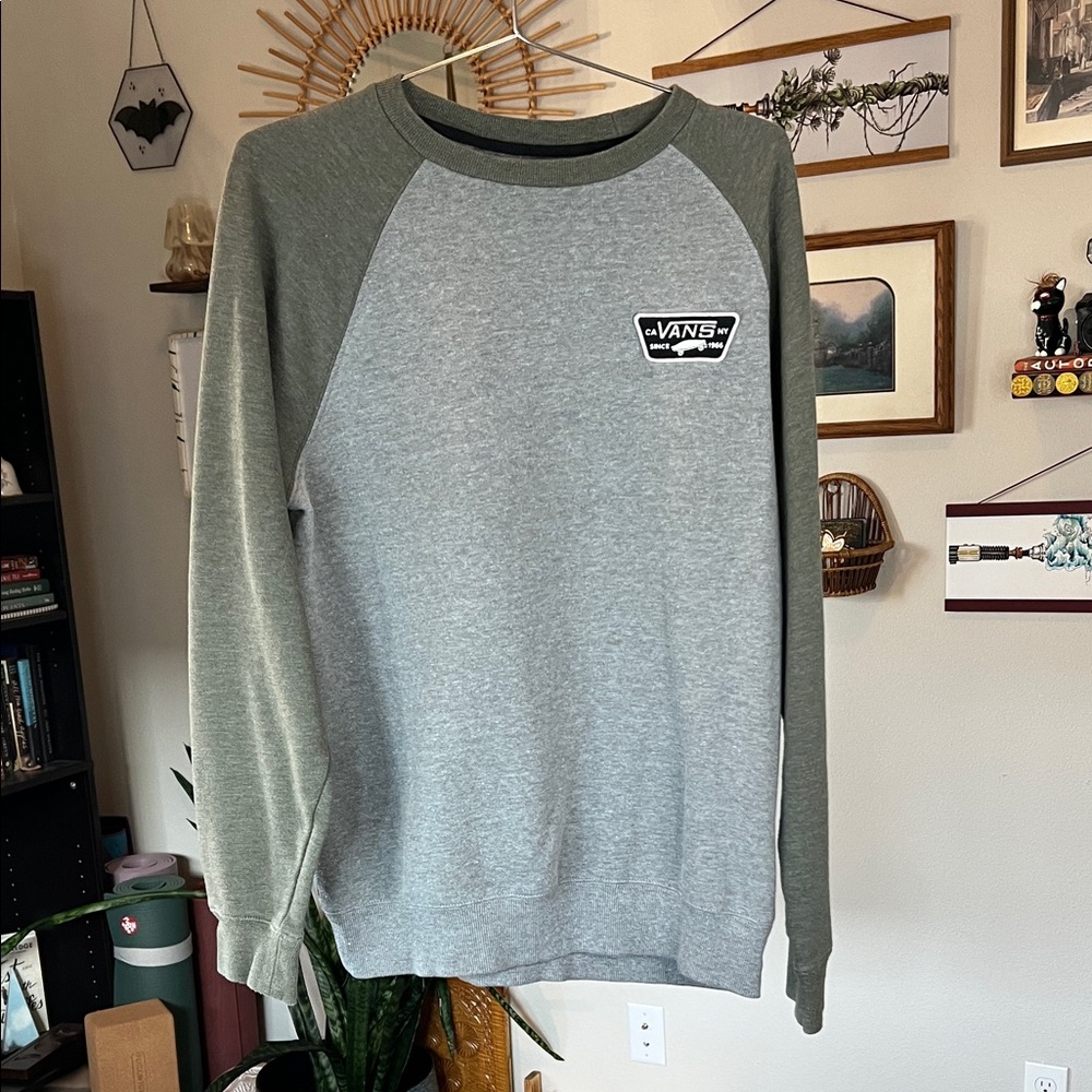 Men's Van's Off The Wall Crewneck Pullover Sweatshirt - Size M